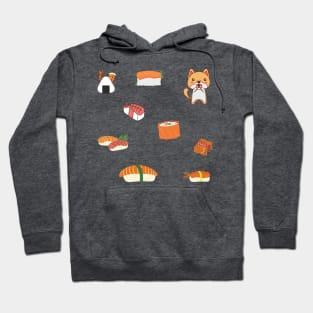 Cute Cat Sushi Sticker Pack Hoodie